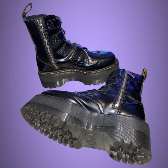 Rare Dr.martens Jadon Max HDW/Hardware leather platform boots - Picture 8 of 12